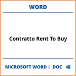 Contratto Rent To Buy Word