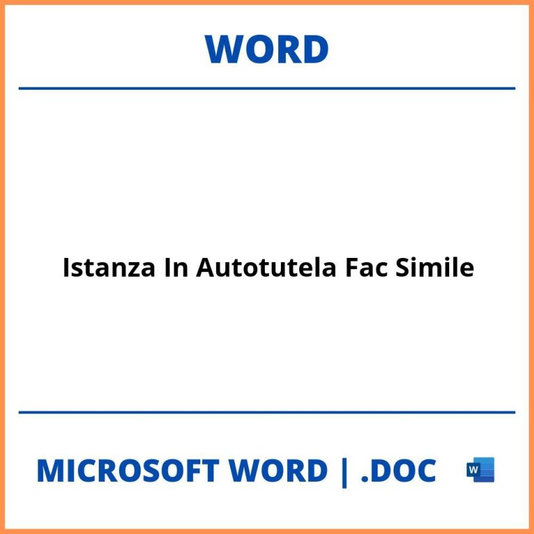 Modello Unico Istanza Autotutela Agenzia Delle Entrate Word